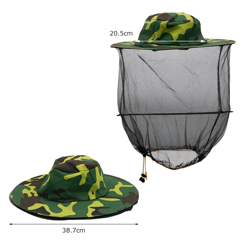 Bee Hat Breathable Beekeepers Hat Beekeeper Hats With High Visibility Veil Face Protection Outdoor Bee Keeper Anti-mosquito
