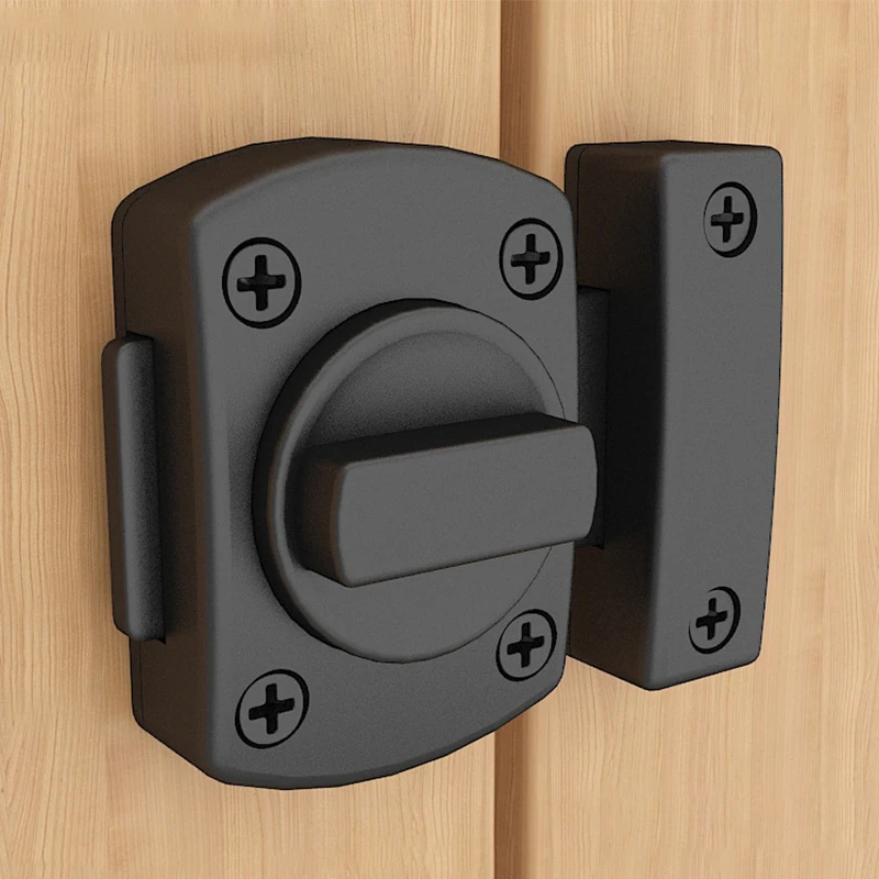 Door Lock Cast Metal Hook Latch Lock Toilet Doors Right Angle Sliding Gate