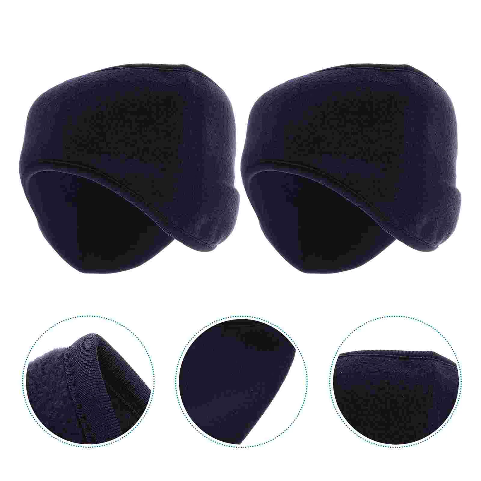 

2 Ear Warmer Headband Fleece Ear Band Cover Cold Weather Ear Muffs for Cycling Running Skiing Hiking Sports Outdoor