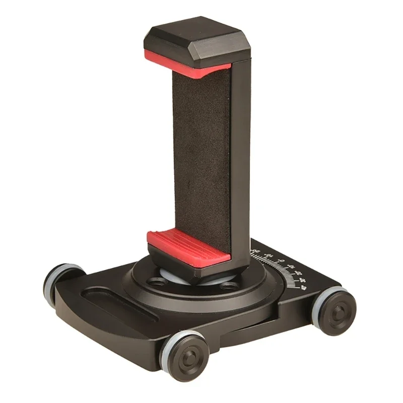 Camera Slider with Ball Head & Clamp,4 Wheeled Tabletop Manual with 360&deg; for Mirrorless