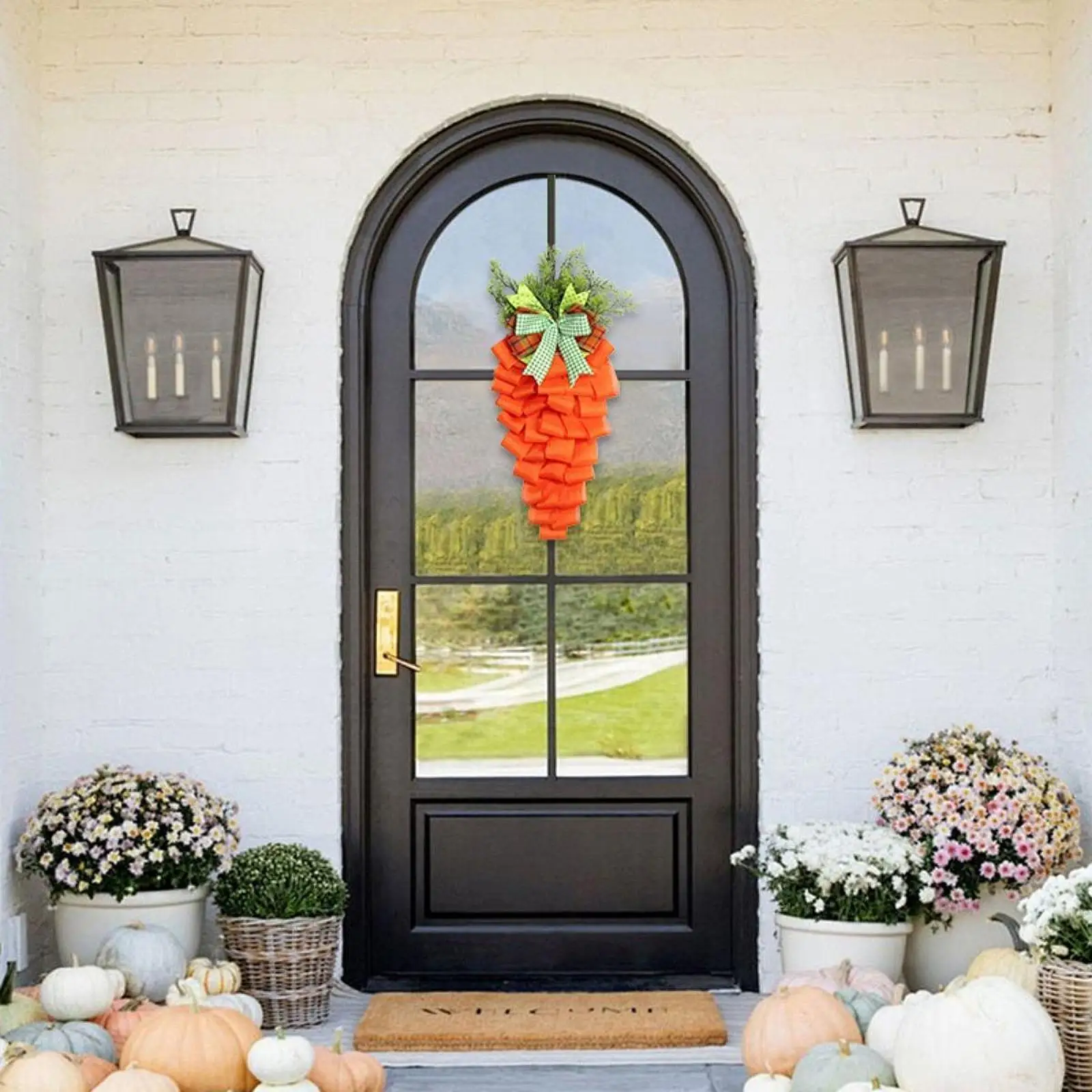Easter Wreath for Front Door Decorative Indoor Garland for Living Rooms
