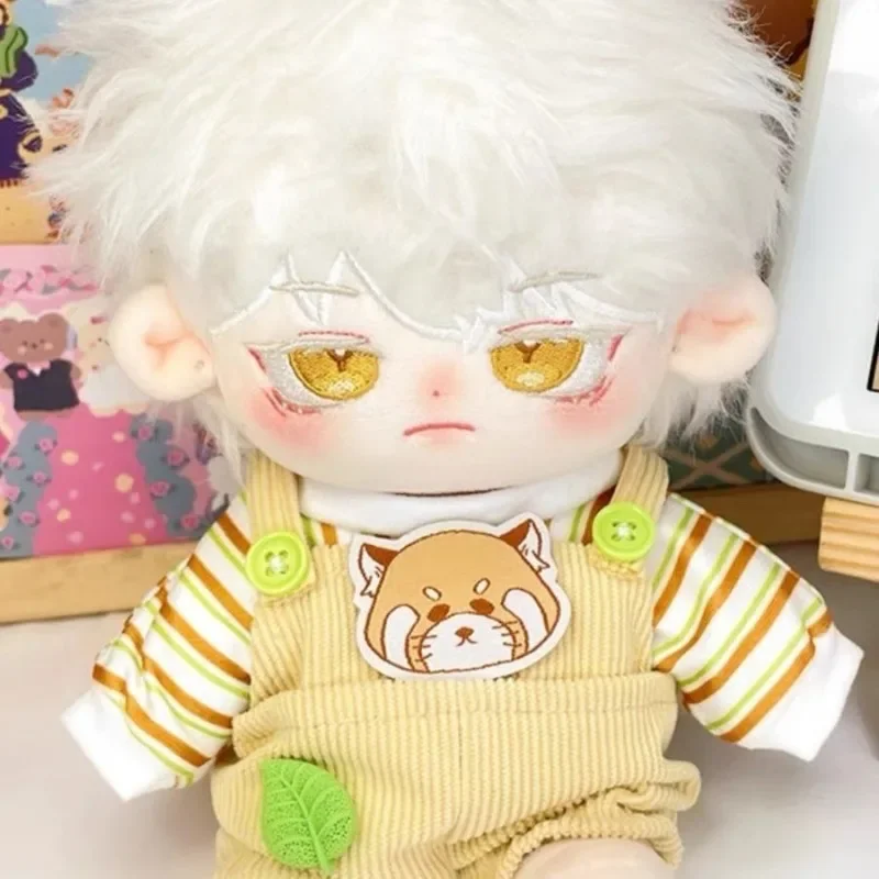 Cute Doll T-shirt Clothes New Cartoon Style Mini Mini Clothes Suits Doll Overall Suit 20cm Cotton Doll 3