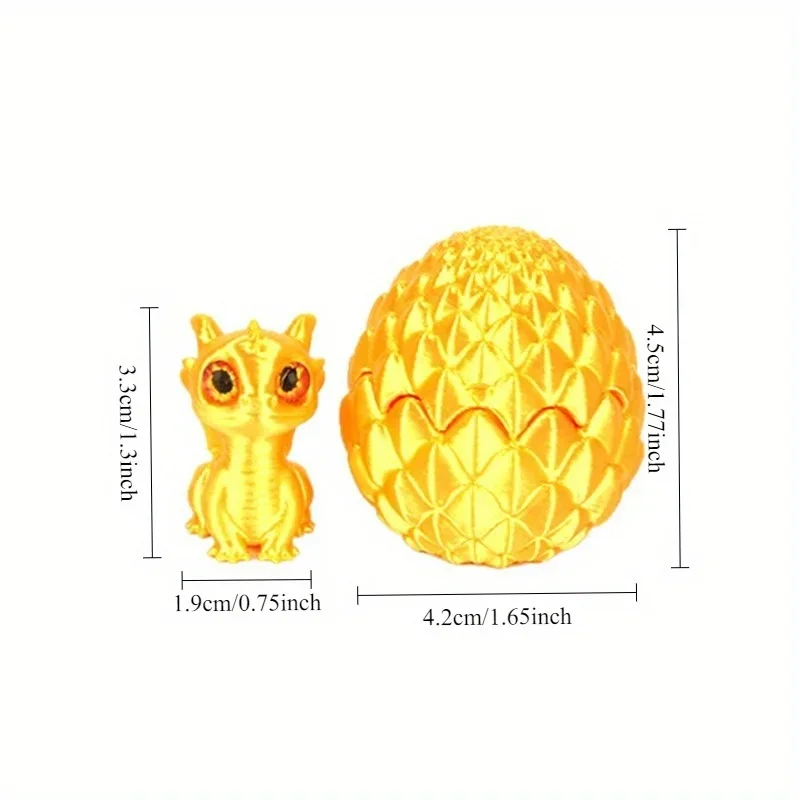 3D Printed Multi-Color Dinosaur Egg Set with Flip Lid Creative Desktop Decoration Gift Idea