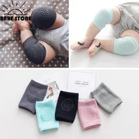 Toddler Kids Knee Pad Protector Soft Socks Set Solid Color Anti Slip Socks Kneecap Kid Crawling Safety Baby Leg Warmers 1-3Years 3