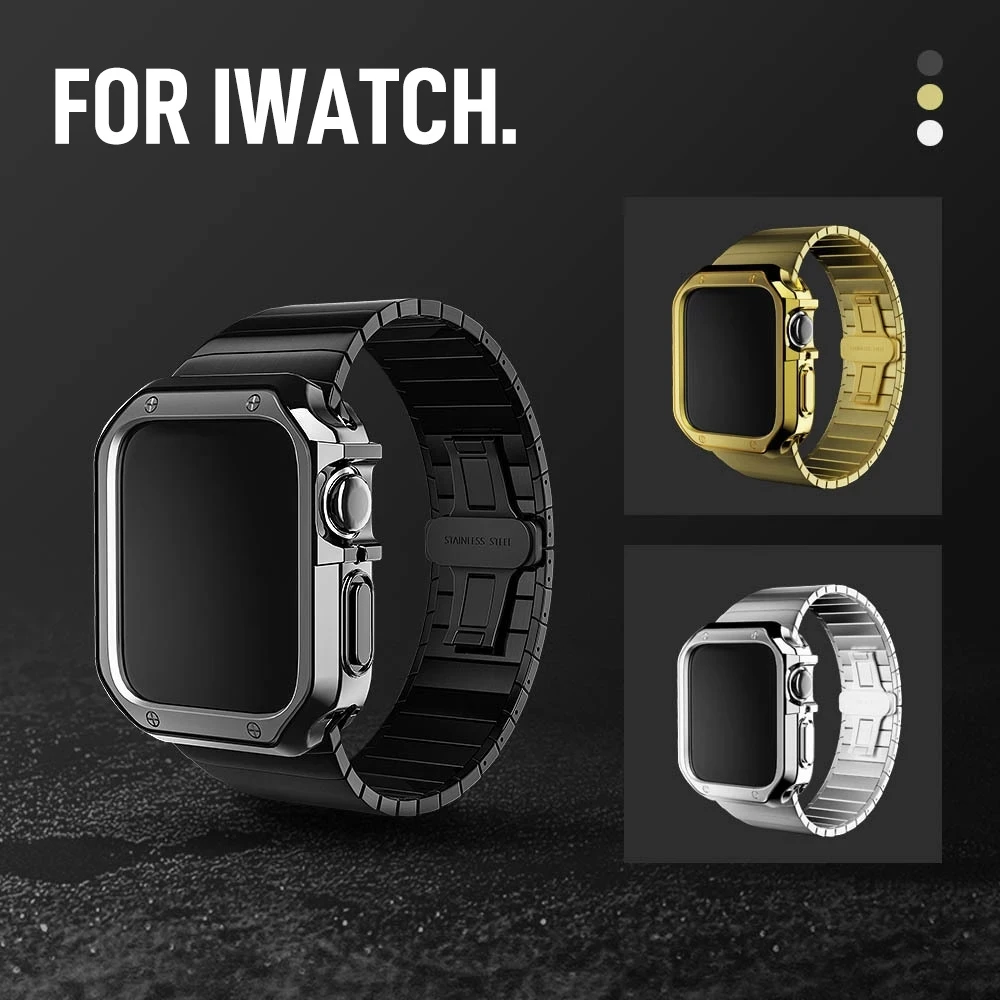Cover for Apple Watch Case 45mm 41mm 44mm 40mm 42mm 38mm TPU bumper Accessories Screen Protector iWatch Series 7 6 5