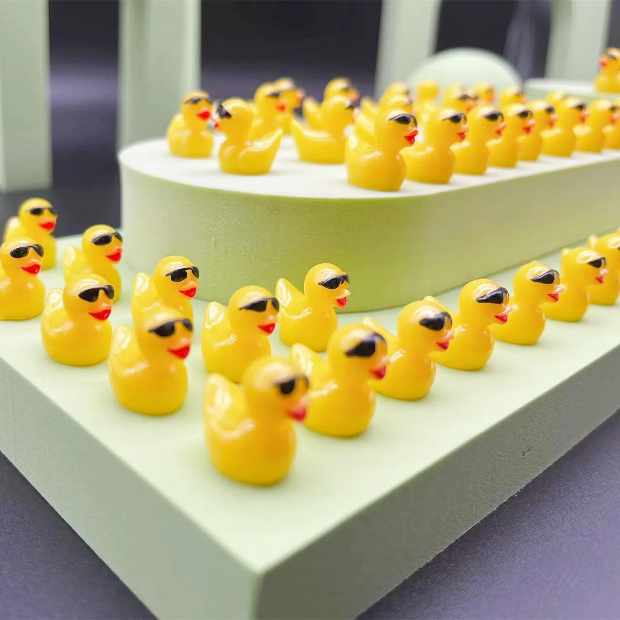 50Pcs Luminous Mini Ducks with Glasses Miniatures Mix 12 Colors Duck Micro  Landscape DIY Accessories Mini Ducks Home Decor - AliExpress