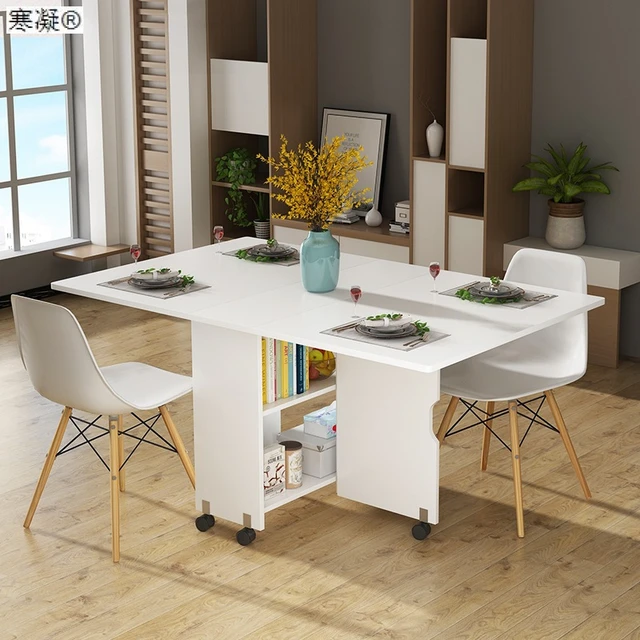 Table pliante intérieur et/ou extérieur - Blanc- Table modulaire