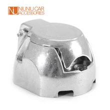 

7 Pin 12N Towing Electrics Trailer Connector Metal Round Socket Female Plug Caravan Auto Truck Towbar Aluminium Alloy RV Parts