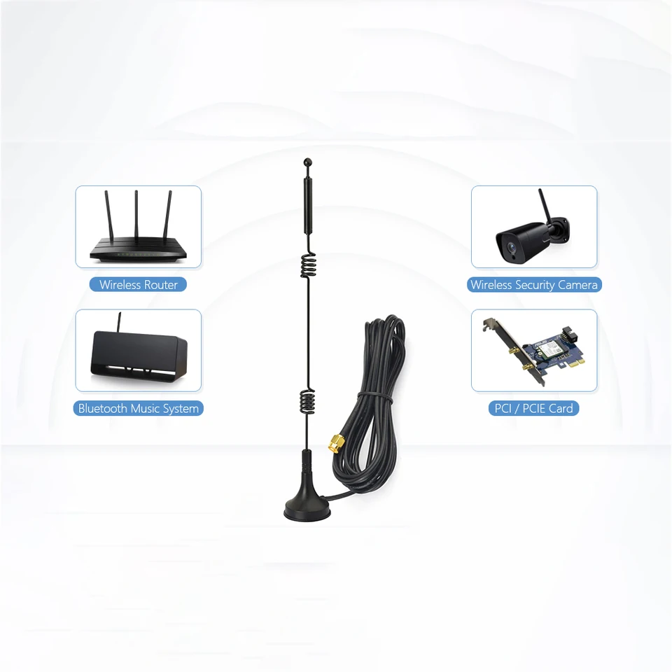 Futheda 2pcs Dual Band WiFi Antenna 2.4GHz 5GHz 5.8GHz 12dBi - View #8