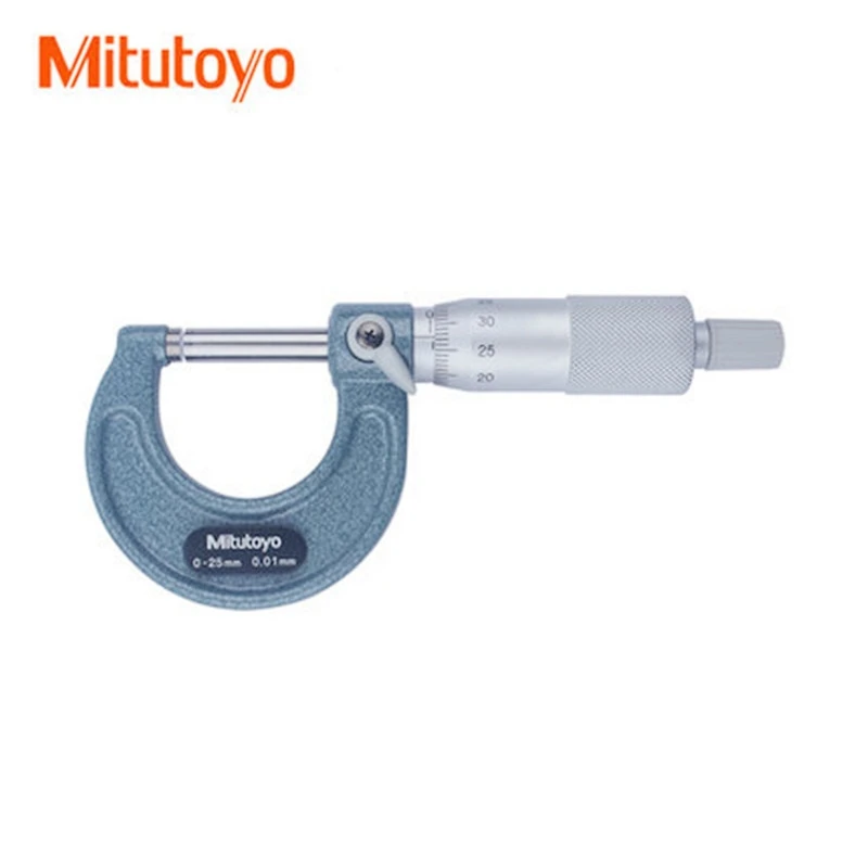 미쓰토요 외측 마이크로미터 0-25mm 25-50mm 50-75mm 75-100mm 정확도 0.01mm 금속 가공 측정 도구