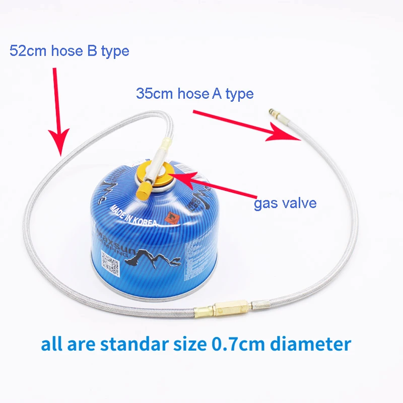 Outdoor camping stove replacement extend tube adapter extended gas hose extension accessories