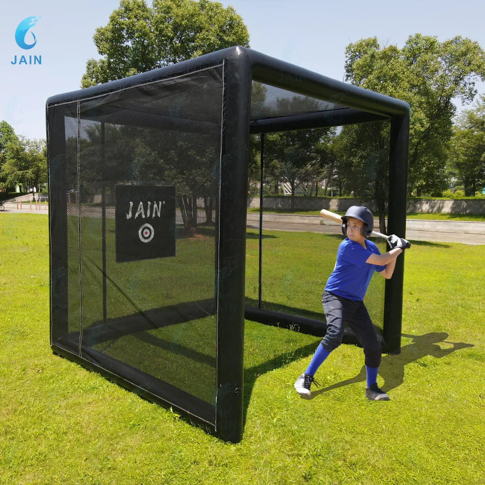 Inflatable Batting Cage 5-12 Years PVC Inflatable Baseball/Softball ...