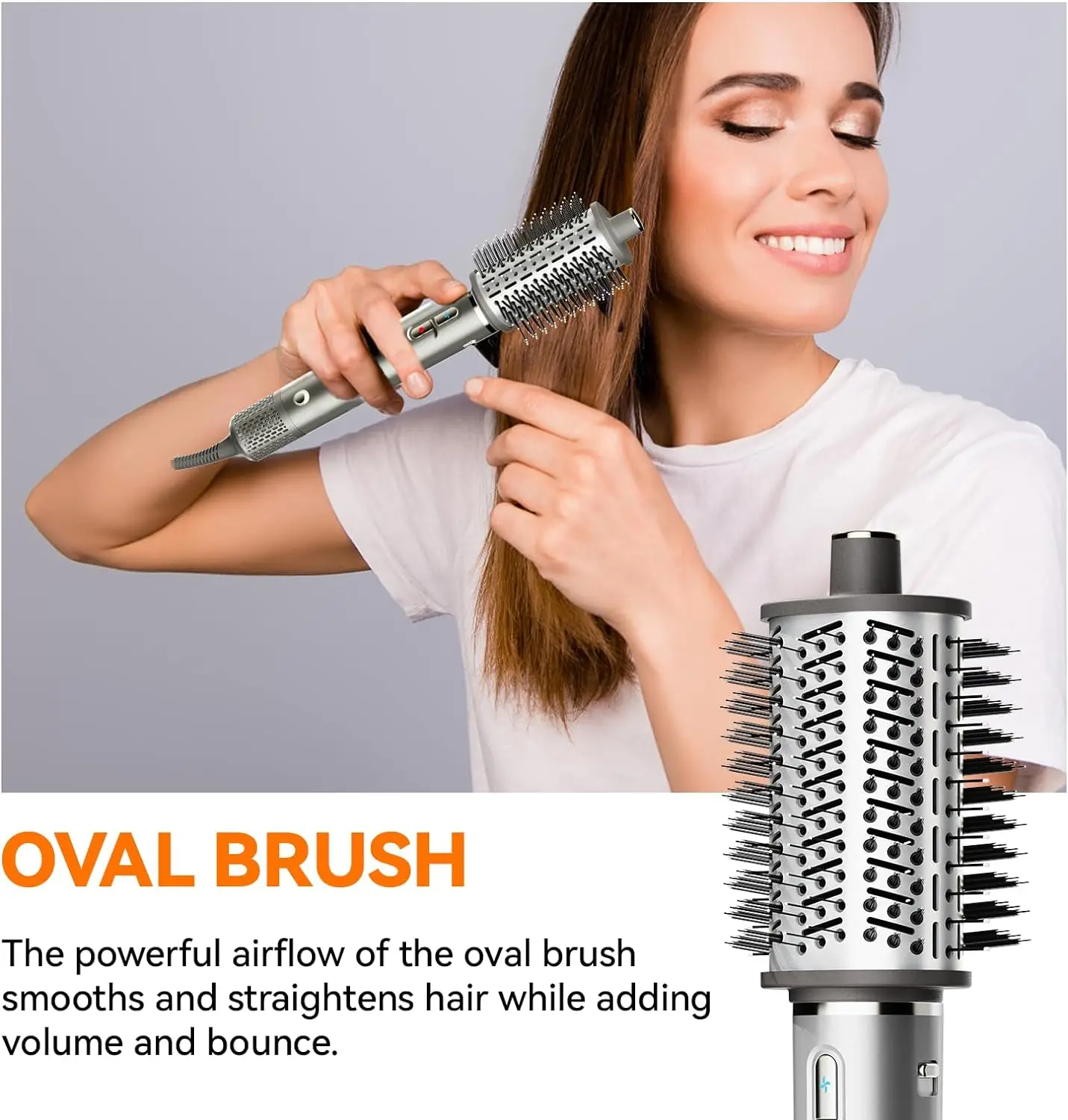 Air Wrap Hair Styler：5 in 1 Hair Dryer Brush Set With High-Speed Negative Ionic Blow Dryer Detachable Air Curler auto Wrap