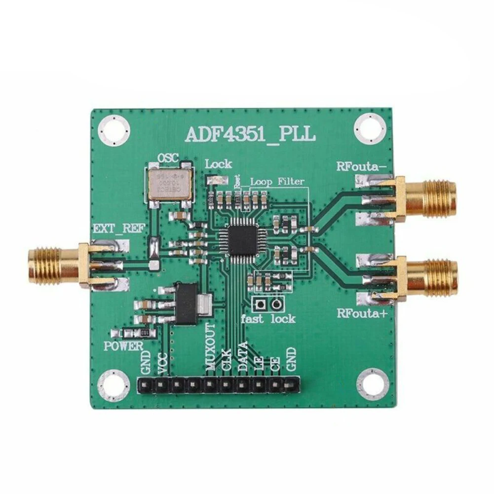 

SMA Female ADF4351 PLL RF источник сигнала, синтезатор частоты, макетная плата для электроинструментов, аксессуары