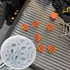 7*7cm Halloween Silicone Mould Clear 3D Nail Stamping Stencils UV Gel Polish Manicure Mould Craft Jewelry Decora Making Molds&*& 5