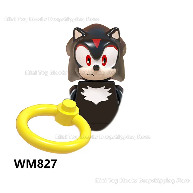 WM6086 WM6087 WM6088 LG1001 Sonics Anime Building blocks Amy Rose Ray Storm Shadow Bricks mini action toy figure Children gifts WM827