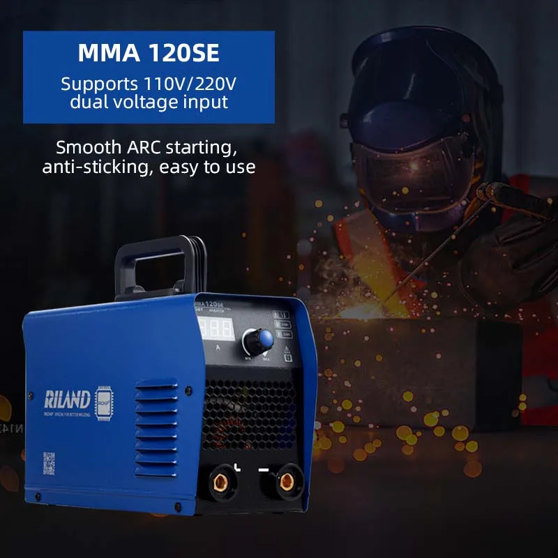RILAND 110/220V ARC Welding Machine Stick Welder with Synergic Control, Mini Welder with LCD Digital Display for Home Beginner 6