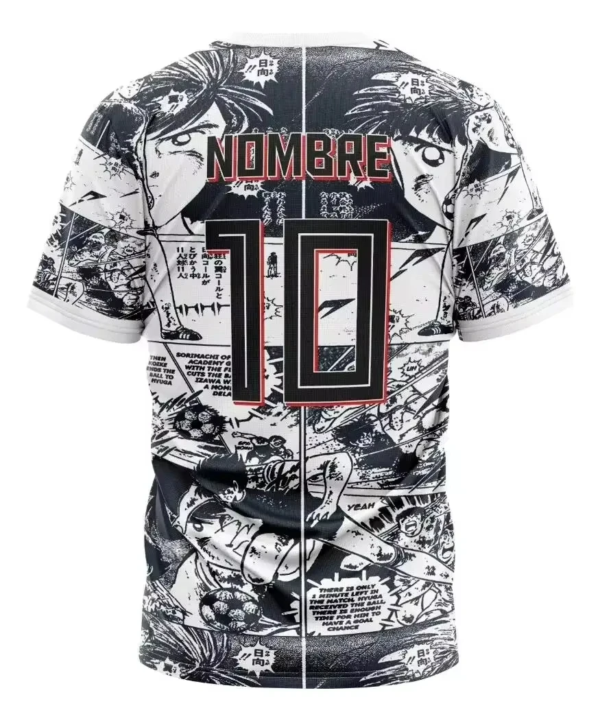 Men's 3D Quick Drying T-shirt Comfortable and Breathable Sports Men T-shirt Men 3D Print Tsubasa