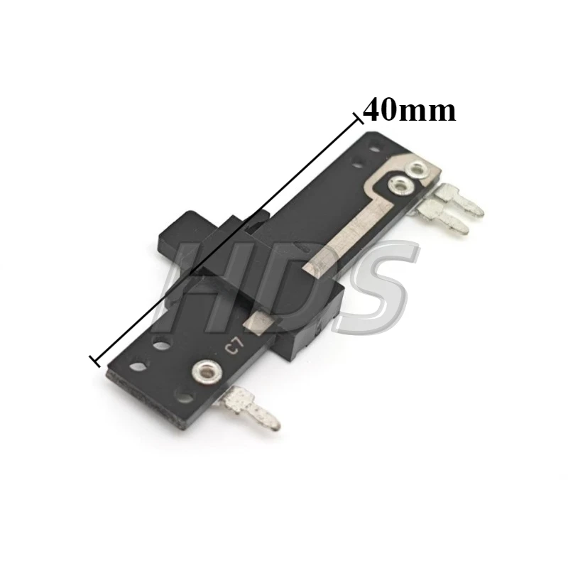 1PCS 50K B50K 총 길이 40MM 핸들 4MM 직선 삽입 단일 링크 수직 슬라이딩 푸시-풀 조정 가능한 전위차계