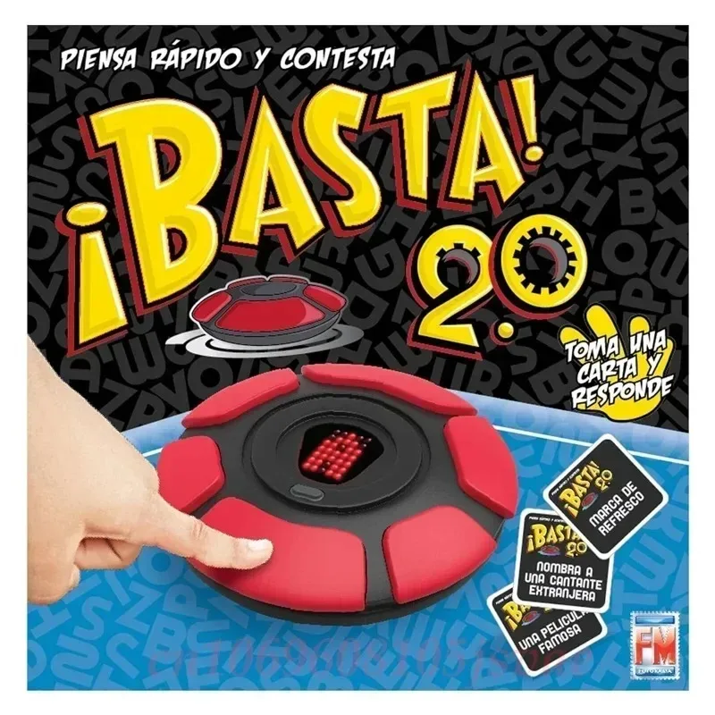 Popular Basta 2.0 Spanish English Word Board Game Electronic Button Number Display Quick Thinking Letter Pressing Travel Game Gi 2