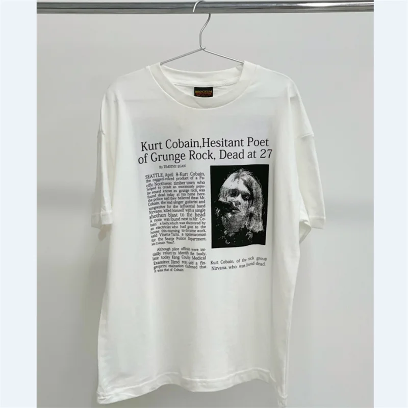 

Vintage Series T-shirts Men Women High Quality Character Printed Short Sleeved Tee