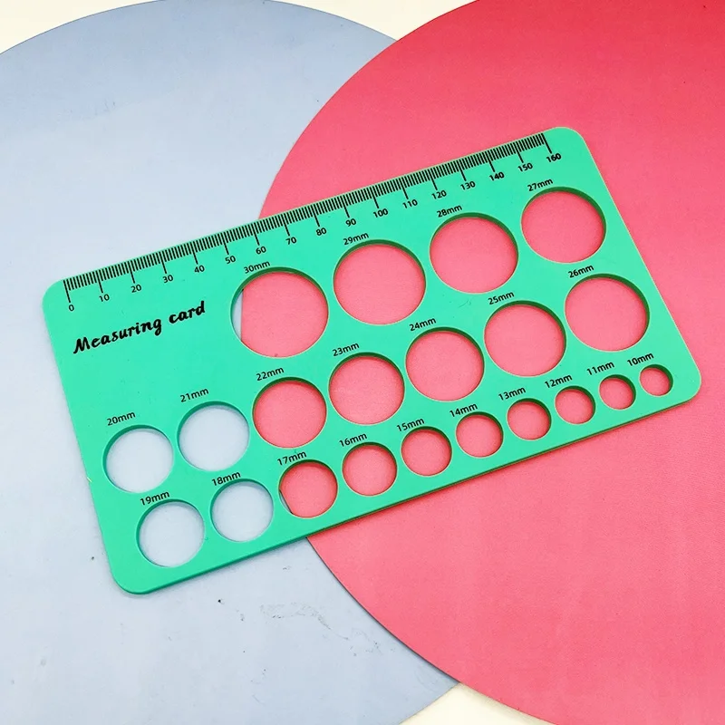 Pacifier Measuring Ruler Non-stick 18x10cm Measuring Tools Nipple Diameter Card Sizing Tool Silicone Odorless nipple shields