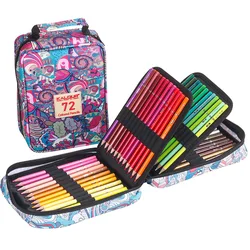 KALOUR Artist's Professional Oil Colored Pencil Set - Premium Coloring and Sketching Art Supplies (Purple 72 Colors)