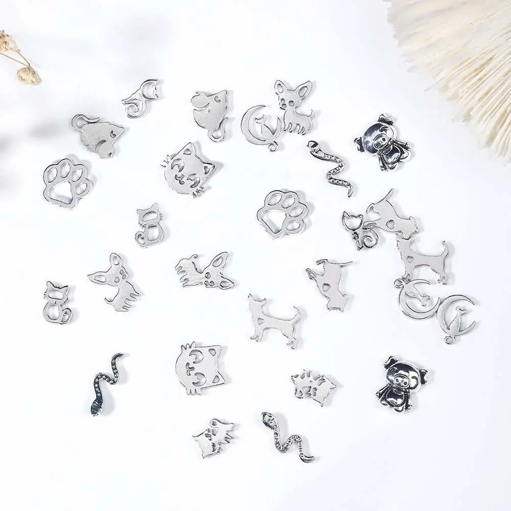 

Accessories Alloy Animals Hollow Metal Cat Metal Nail Art Drills Nail Jewelry Nail Rhinestones Animals Nail Decorations