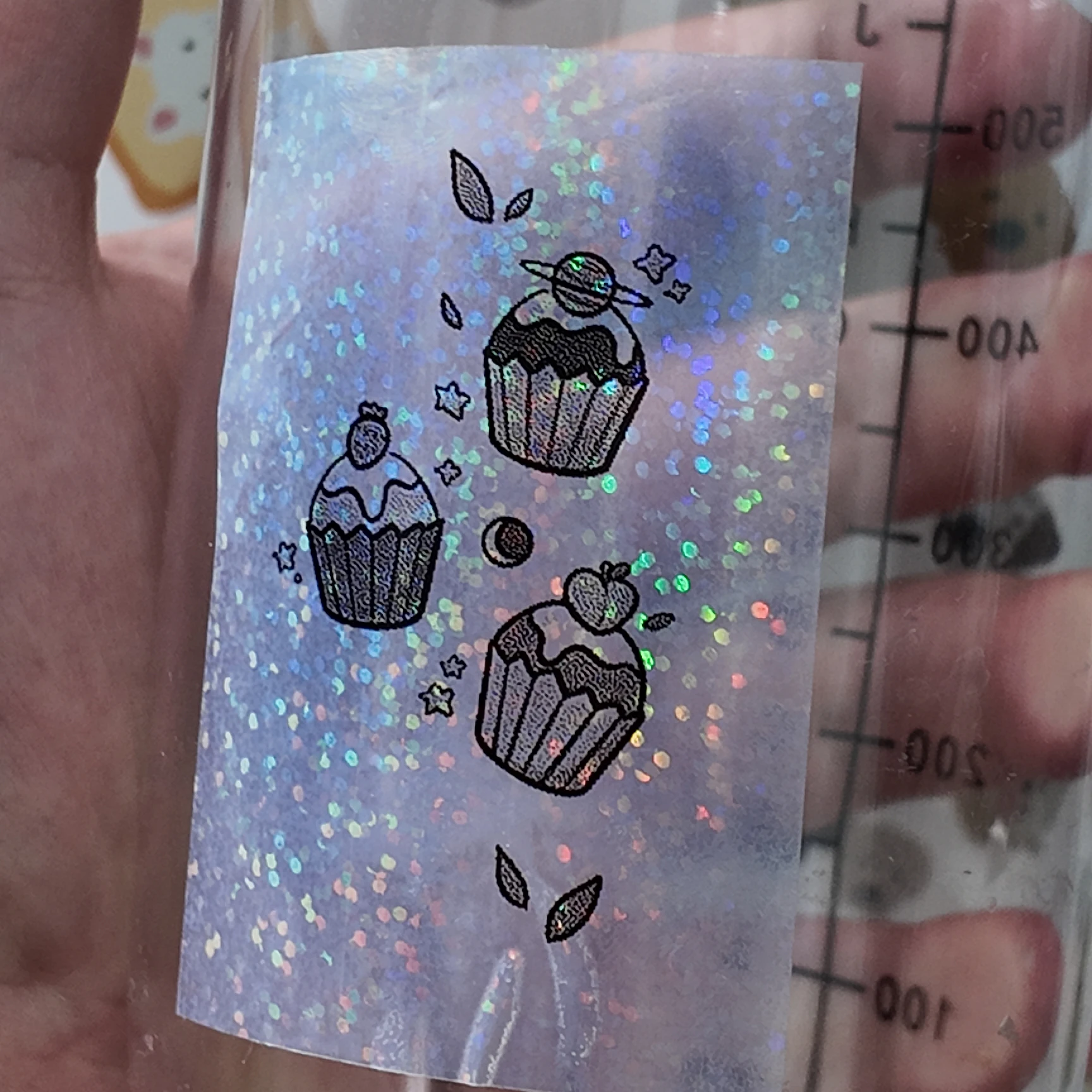 [Transparent Thermal Paper Roll] Transparent Self-Adhesive Thermal Paper Roll | 57mm x 2.5m, Compatible with Most Mini Printers