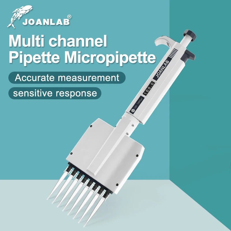 Multichannel Pipette Chemical Lab Equipment Digital Adjustable Micropipette Laboratory 8 Channels 12 Channels JOANLAB