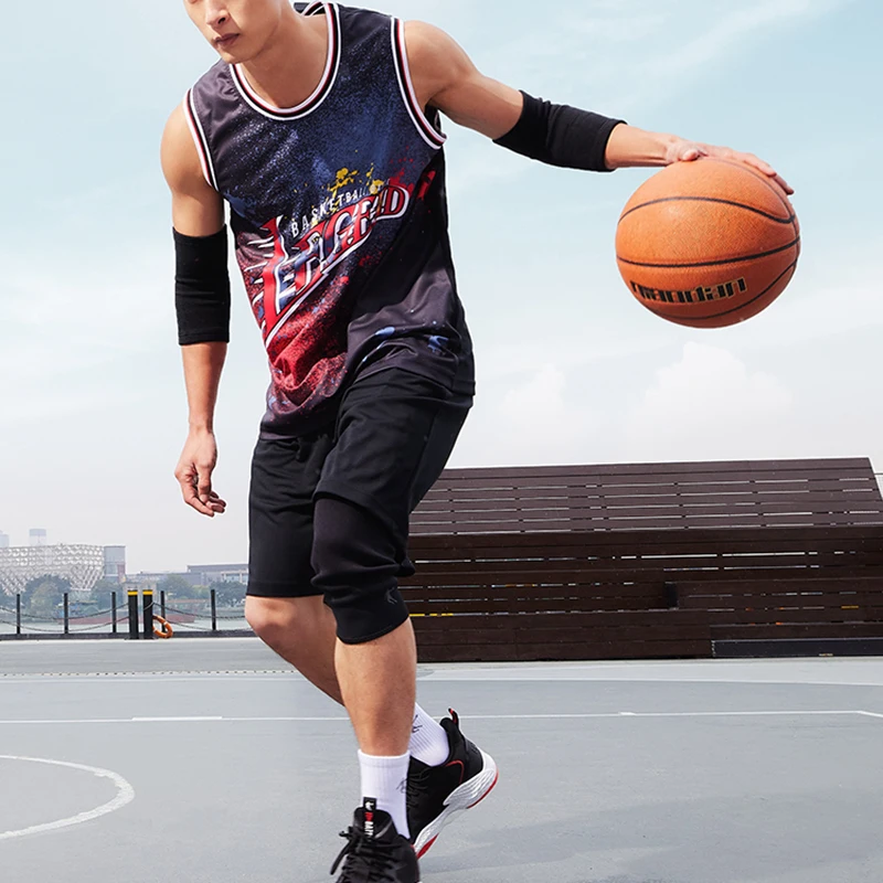 QIAODAN Basketball Jersey for Men 2023 New Fashion Breathable Dry Quickly  Sweat Absorption Comfortable Two Piece Set XNT23222116