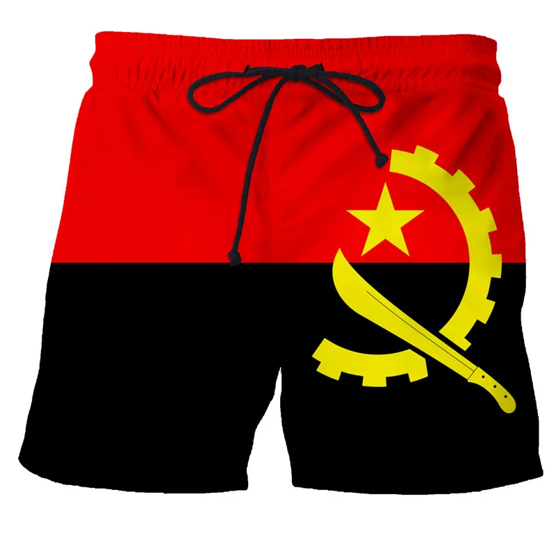 England Britain Flag Graphic Beach Shorts Men 3D Print Spanish Emblem Board Shorts Swimsuit Summer Swim Trunks Cool Kids Shorts 5