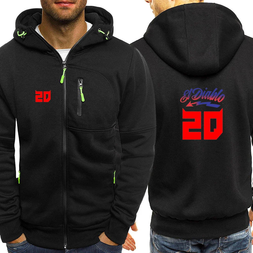 Fabio Quartararo Moto Rider Racing Men Felpe Con Cappuccio Di Alta Qualità Moda Tinta Unita Cardigan Jacke Maglione Con Cerniera A Maniche Lunghe