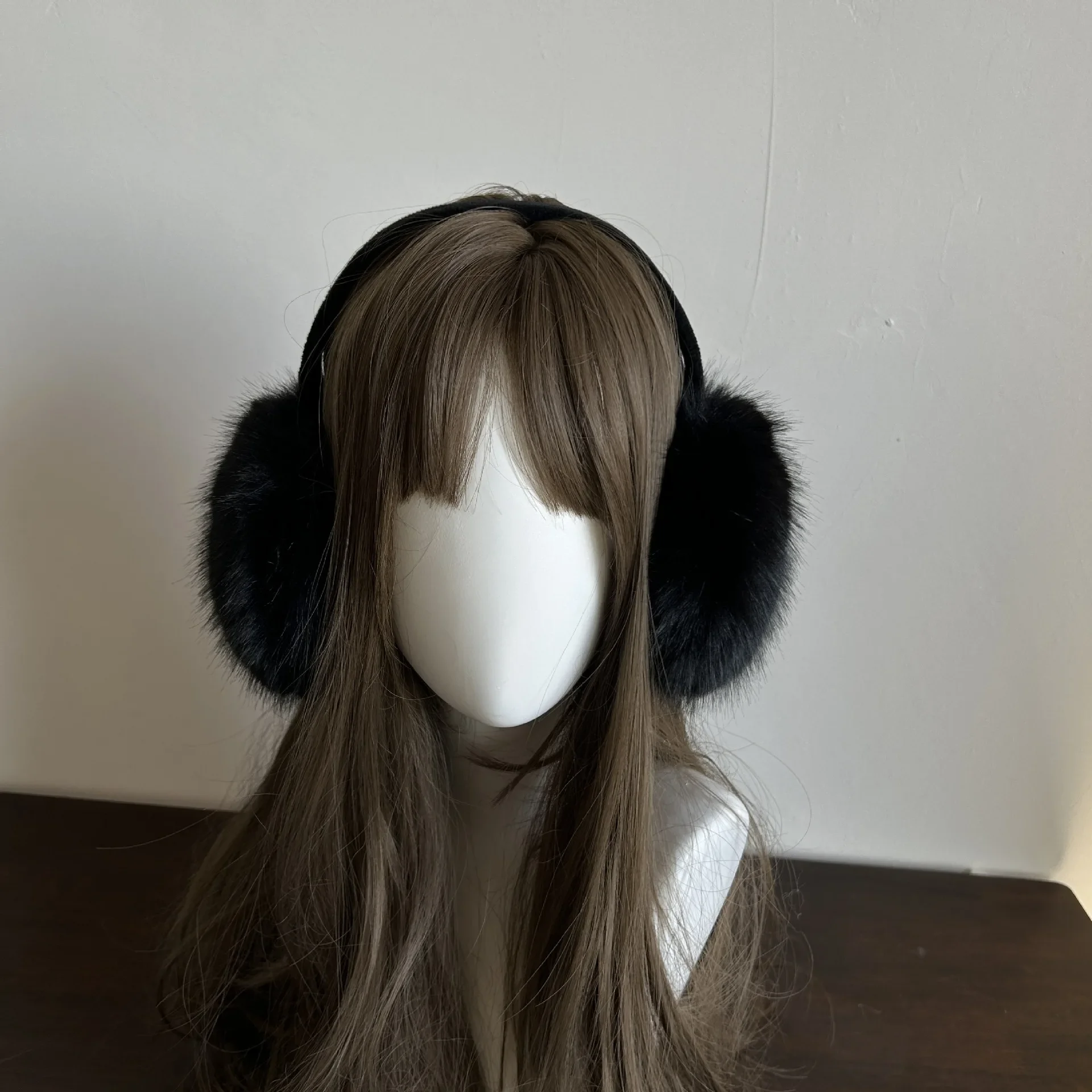 Y2k Leopard Faux Fur Earmuffs Folded Winter Warm Thicken Anti-freeze Ear Muffs Women Outdoor Cold Protection Ear-Muffs Ear Cover
