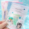 60 Sheets Cute Japanese Y2K Memo Pads Girls Message Paper Journal DIY Base Material Notepad School Stationery 6