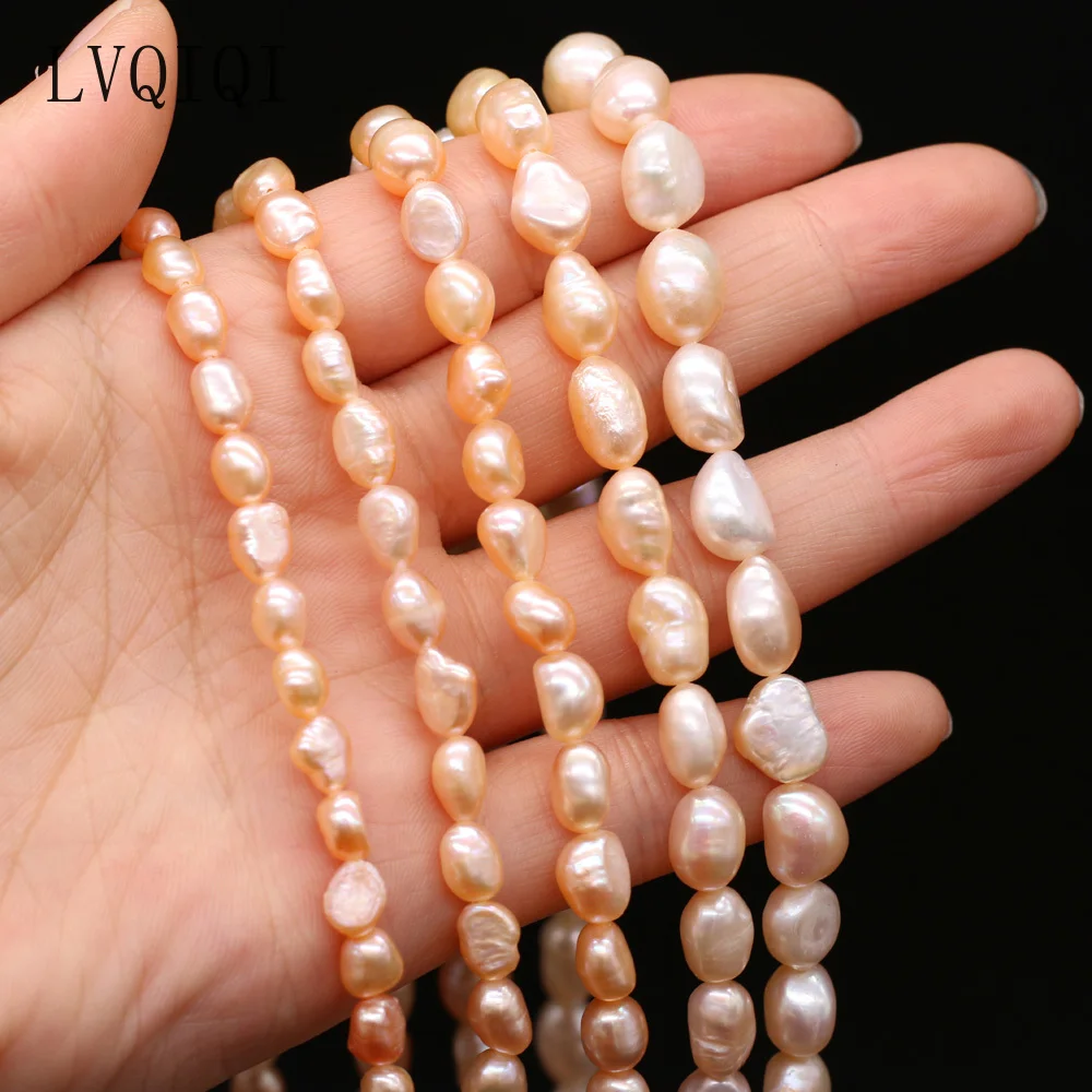 100% Natural Freshwater Pearl Beads Grey Black White Fine Irregular Pearls for Jewelry Making DIY Bracelet Necklace Earrings 6