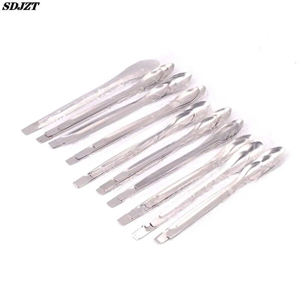 3pcs/Set Stainless Steel Medicinal Ladle Spoon Chemistry Experiment Pharmacy Lab Use Length 10/12/14cm Material: Stainless Steel