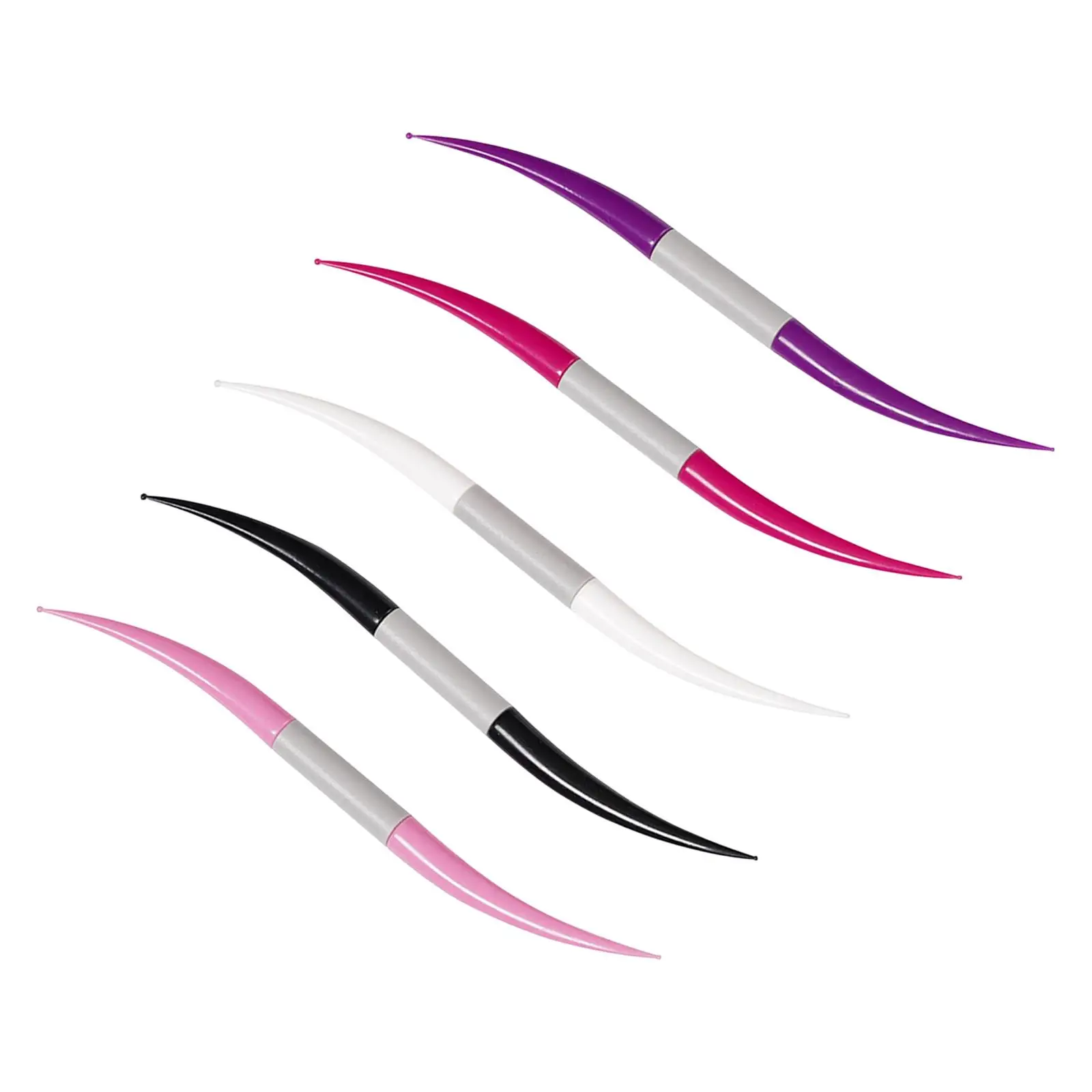 5 Pieces Nail Dotting Pen Tool Painting Detailing Ended Nail Art Tip Dot 2