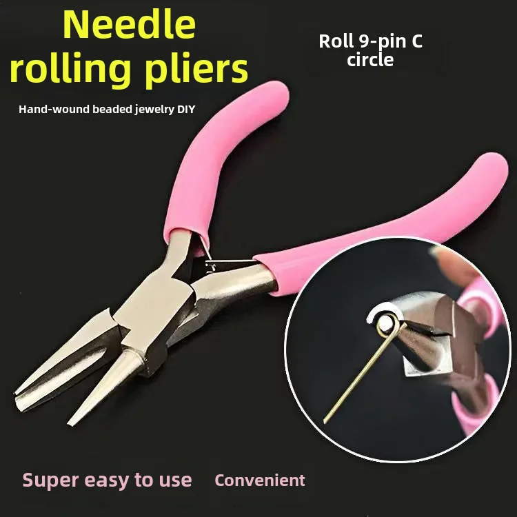 Jewelry pliers 4.5inch Mini Pliers Wire Wrapping Jewelry Half Groove Semicircle Nose Tools