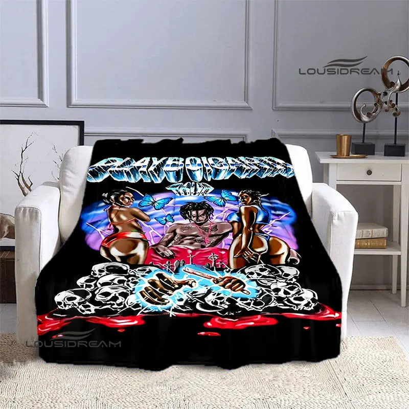 Hip -Hip Playboi Carti Printing blanket warm blanket flange blanket soft and comfortable blanket birthday gift 6