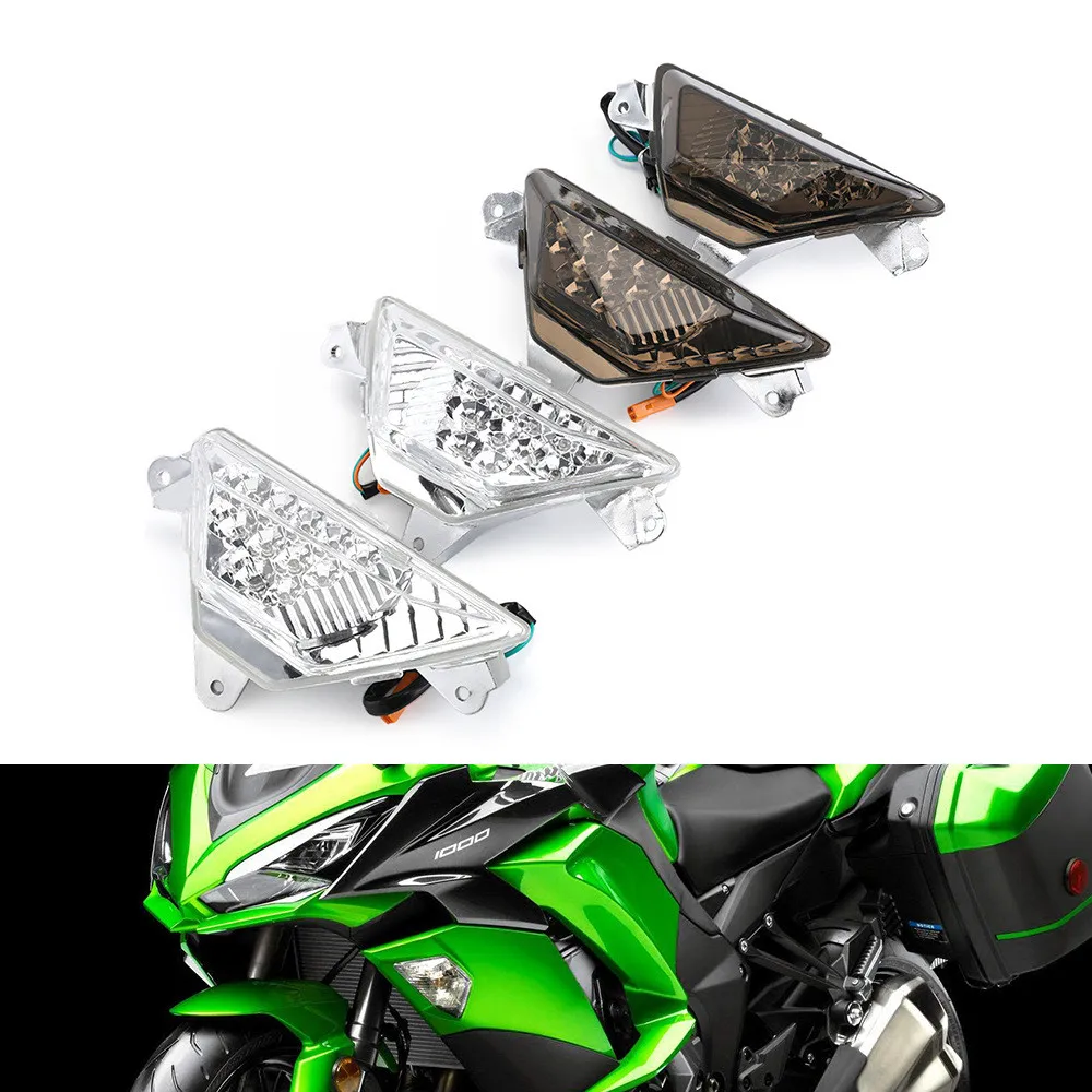 

Светодиодный передний указатель поворота для мотоцикла, фонарь для KAWASAKI NINJA 250 300 400 650 ZX6R светильник