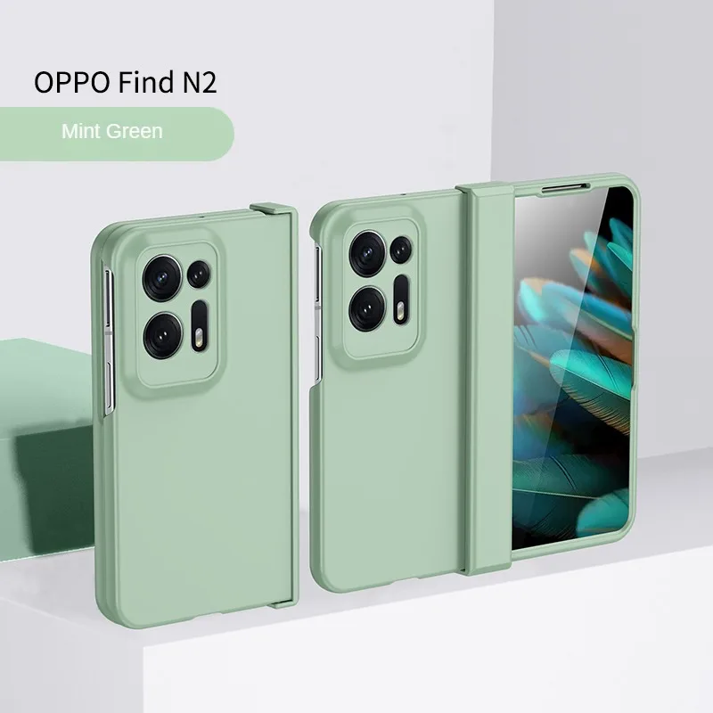 For OPPO Find N2 Case Luxury Colorful Ultra Thin Skin Friendly Matte Folding Hingle Shockproof Protection Hard Cover Accessories 5