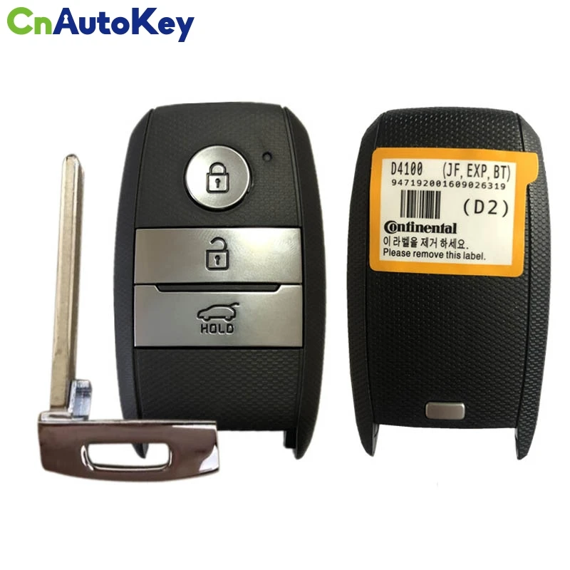 

CN051113 Aftermarket For Kia Optima Smart Key 434Mhz Hitag3 Transponder Chip Fcc Id Svi-Jffgec0 95440 D4100