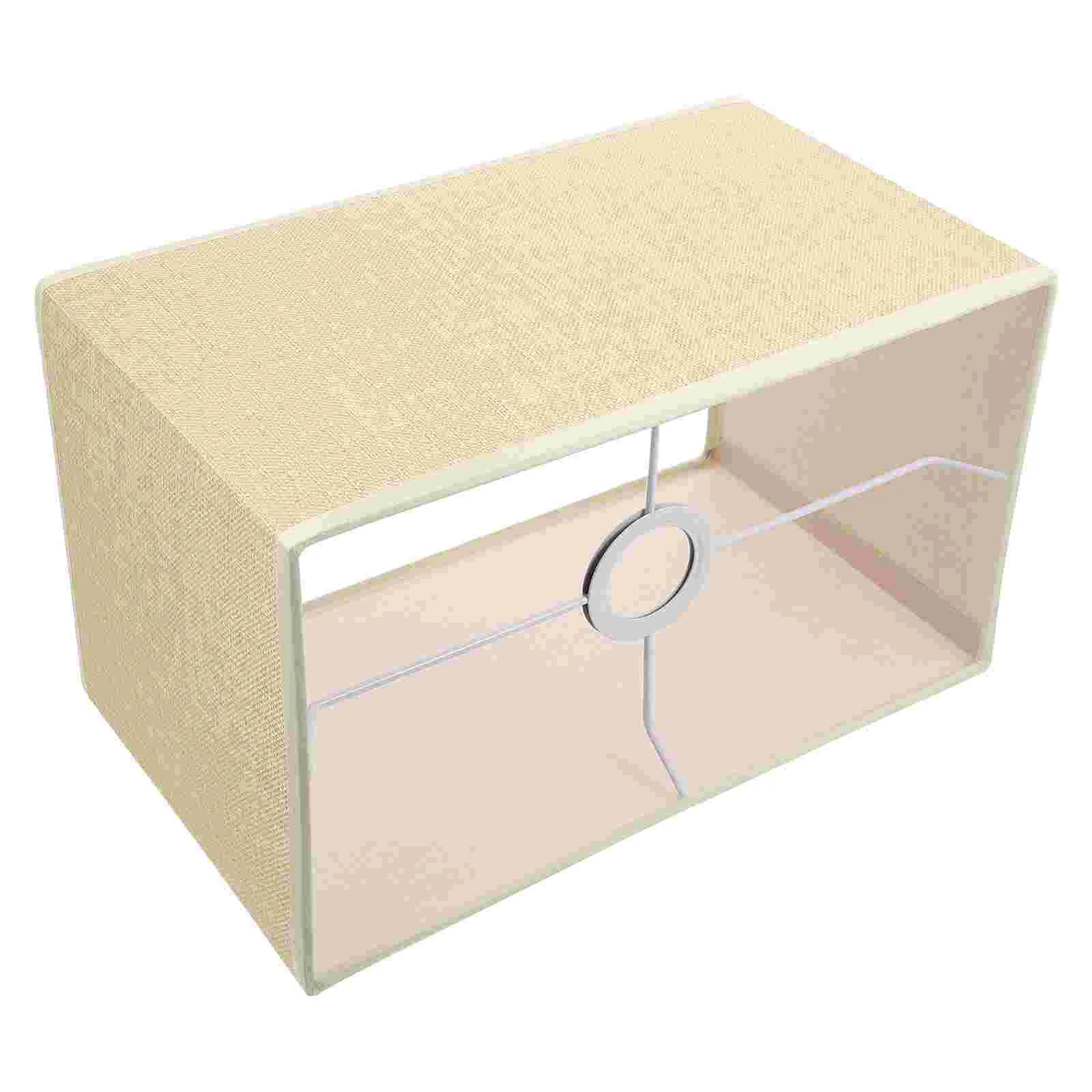 

Простой тканевый абажур Osaladi E27, Современная фотообложка, прямоугольная льняная ткань, фотозащита