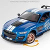 1/32 Ford Mustang Shelby GT500 Alloy Sports Car Model Diecast Metal Car Model Simulation Sound and Light Collection Kid Toy Gift 5