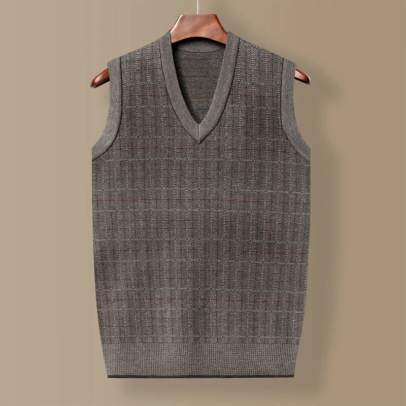 Men-s-Thickened-Casual-Sweater-Tank-Top-Autumn-and-Winter-Warm-Men-s-V ...