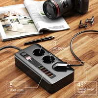 2500W Timer Socket Smart Power Strip Electrical Socket Extension With Switch Home Surge Protector EU Plug 3 AC Outlet 5 USB 2M - Image 5