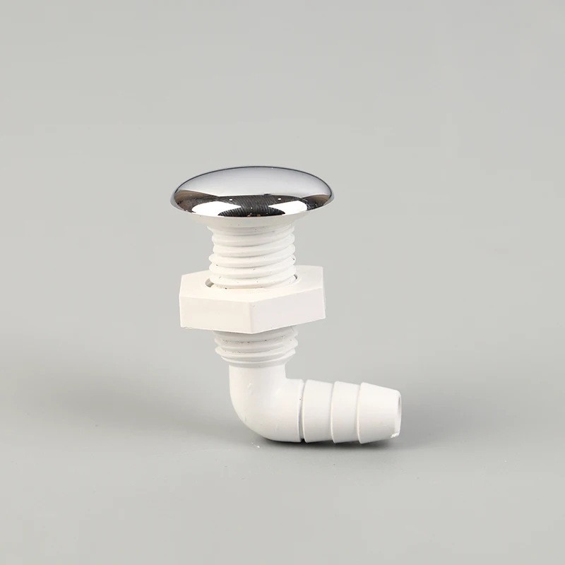 1PC Hot Tub Air Jet Air Nozzle Chrome-plated Surface Non-metallic With White Base Massage Bathtub Accessories