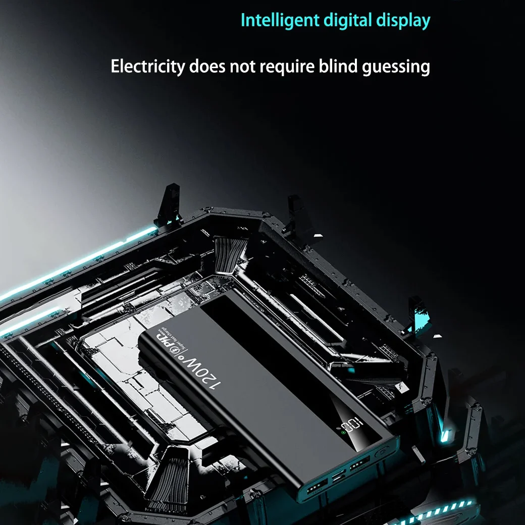 Xiaomi 200000mAh High Capacity PowerBank 120W Super Fast Charging Portable External Battery Powerbank For Iphone Samsung Huawei 3