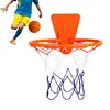 Wall Mounted Basketball Hoop With Basketball Mesh Bag No. 7 Silent Ball set Indoor Hangings Basketball Goal Hoop Net For Kids 1